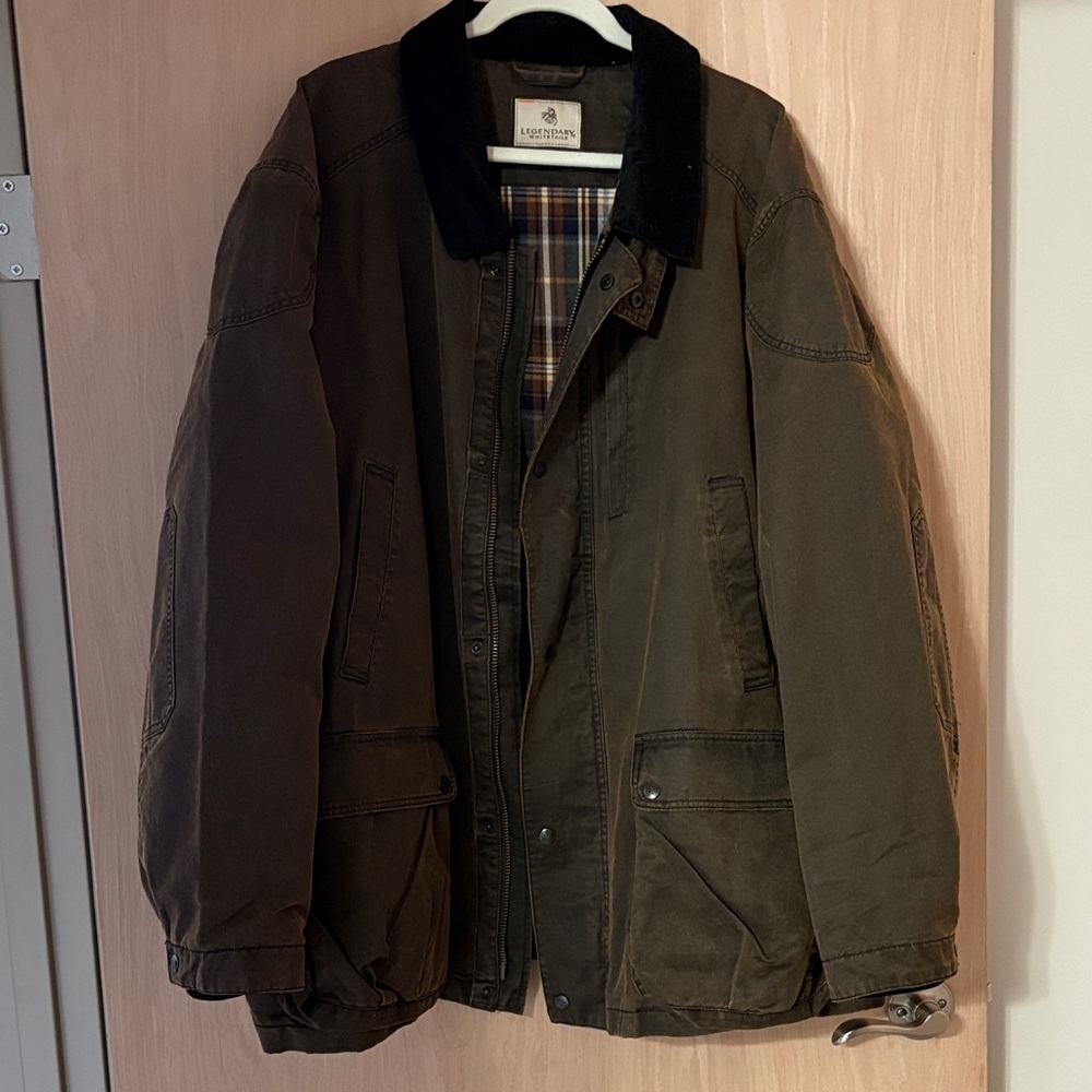 Legendary Whitetails Dark Olive Field Jacket with Black Collar